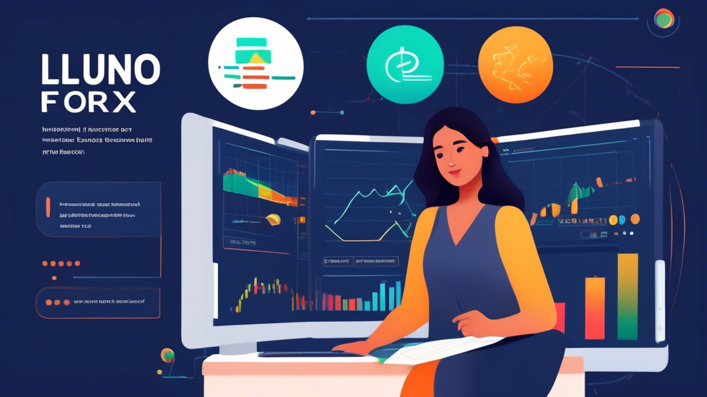 Create an image that depicts a beginner-friendly guide to mastering Forex trading on the Luno platform. The scene should feature a diverse group of people at their computers, with charts and graphs on their screens and the Luno logo visible. The background should include visual elements representing global financial trading, such as world currencies and a digital marketplace. The atmosphere should be educational and empowering.